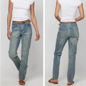 NEW Oliver Logan Crosby Relaxed Straight Leg Vintage Wash Jeans Size 29